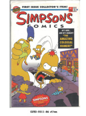 Simpsons Comics #001 [Poster Edition] © November 1993 Bongo